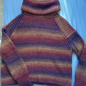 Cropped turtleneck sweater